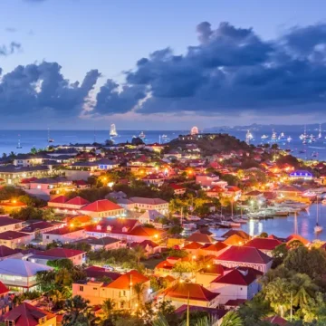 ville-wildflower-st-barth evening carribean sea